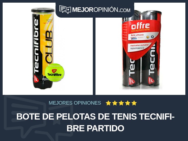 Bote de pelotas de tenis Tecnifibre Partido