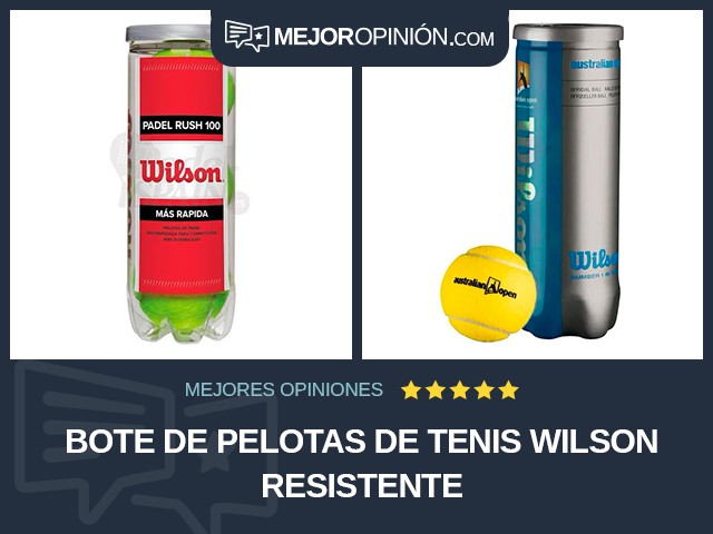 Bote de pelotas de tenis Wilson Resistente