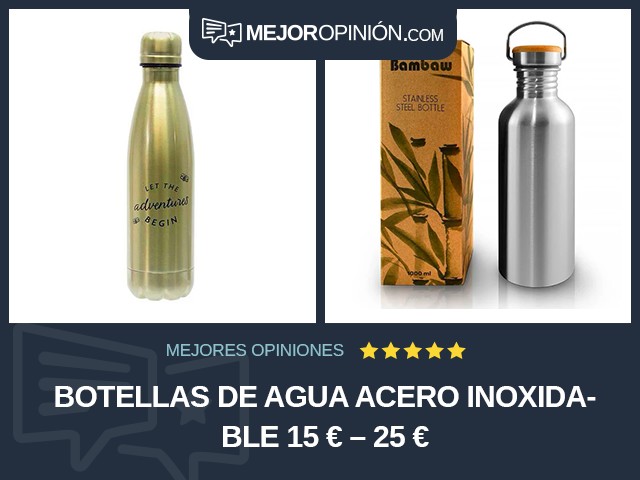 Botellas de agua Acero inoxidable 15 € – 25 €