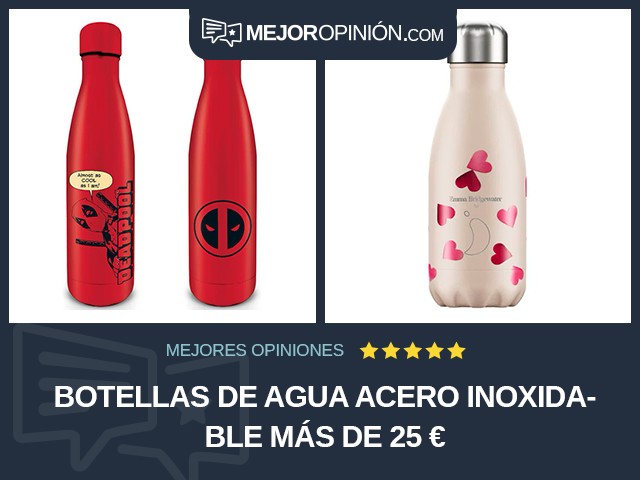 Botellas de agua Acero inoxidable Más de 25 €