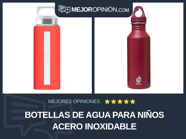 Botellas de agua Para niños Acero inoxidable