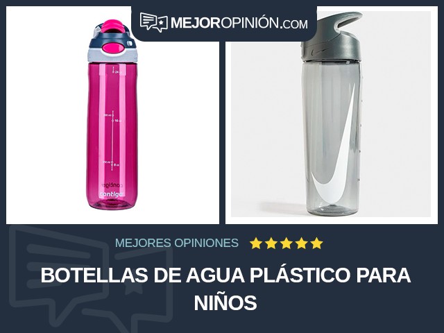 Botellas de agua Plástico Para niños