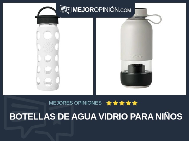 Botellas de agua Vidrio Para niños