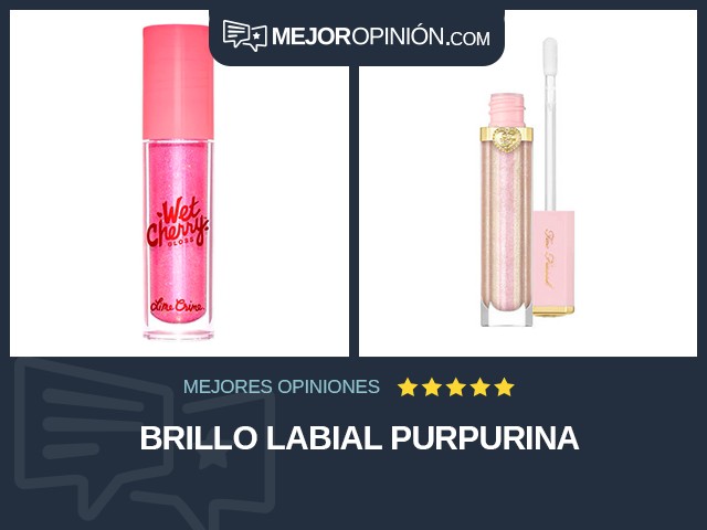 Brillo labial Purpurina