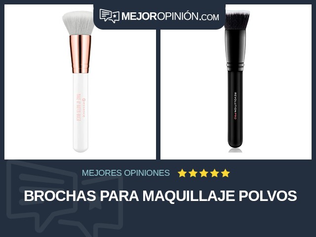 Brochas para maquillaje Polvos