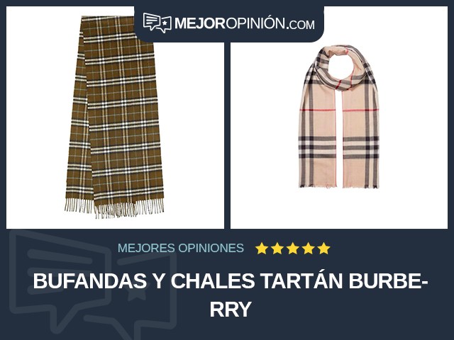 Bufandas y chales Tartán Burberry