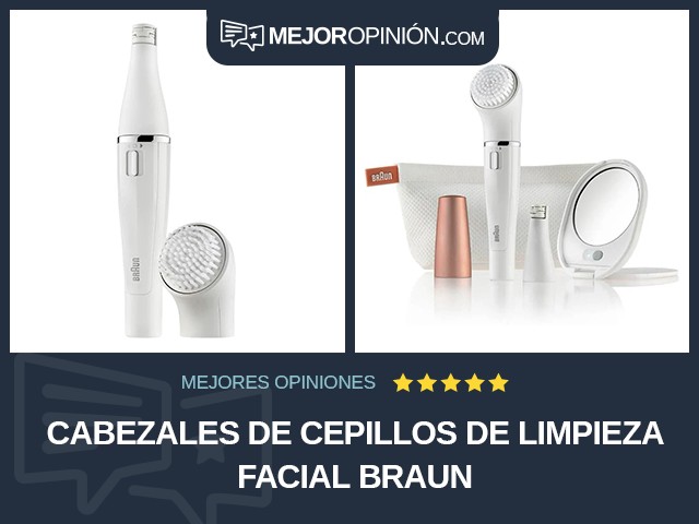 Cabezales de cepillos de limpieza facial Braun