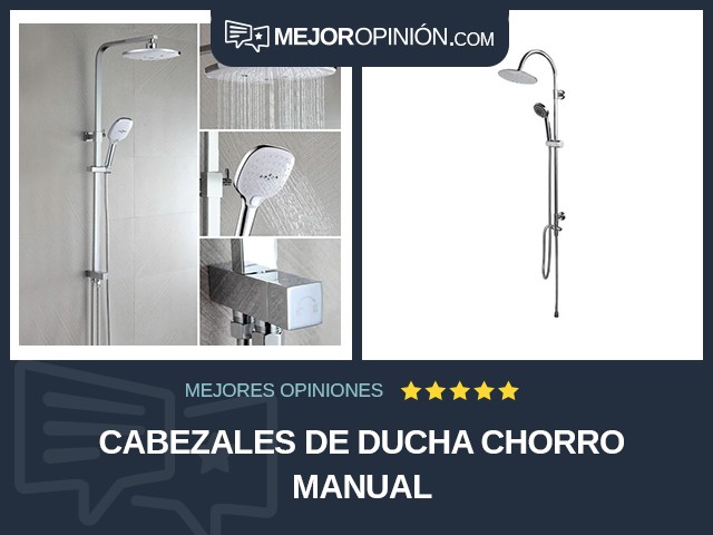 Cabezales de ducha Chorro Manual