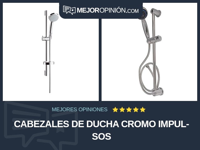 Cabezales de ducha Cromo Impulsos