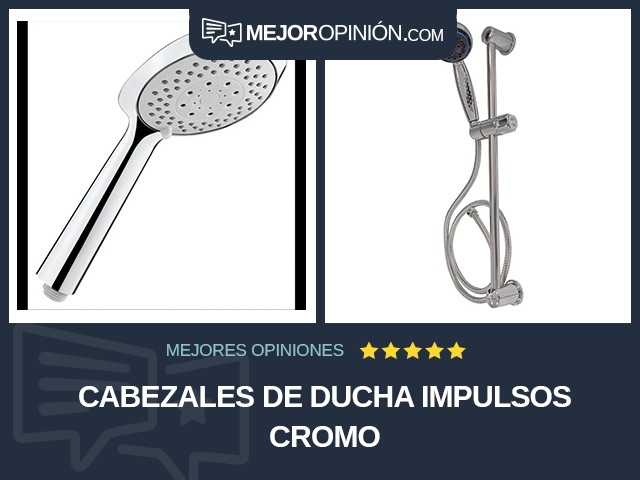 Cabezales de ducha Impulsos Cromo