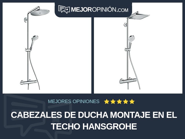 Cabezales de ducha Montaje en el techo Hansgrohe