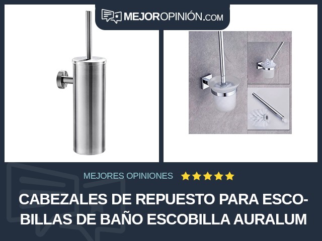 Cabezales de repuesto para escobillas de baño Escobilla AuraLum