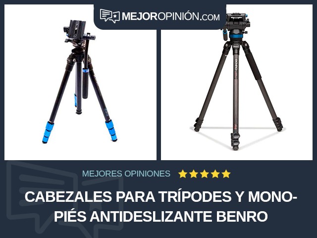 Cabezales para trípodes y monopiés Antideslizante BENRO