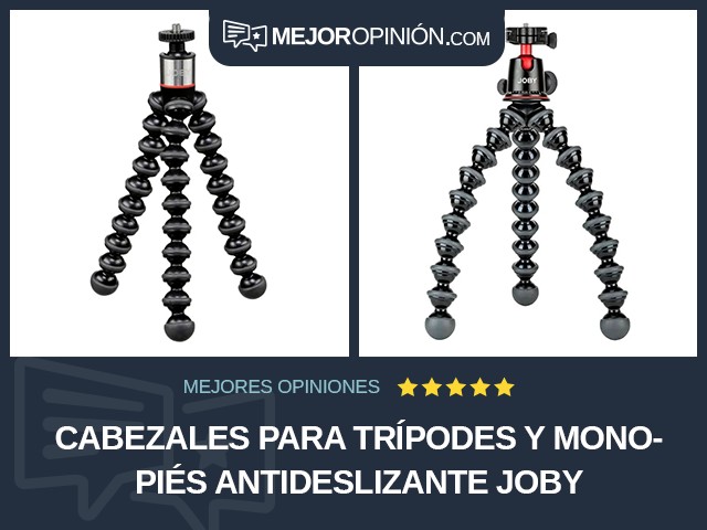 Cabezales para trípodes y monopiés Antideslizante JOBY