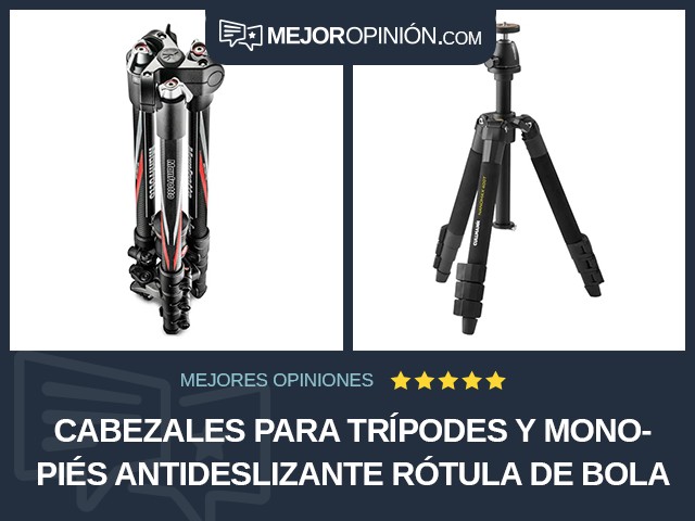 Cabezales para trípodes y monopiés Antideslizante Rótula de bola