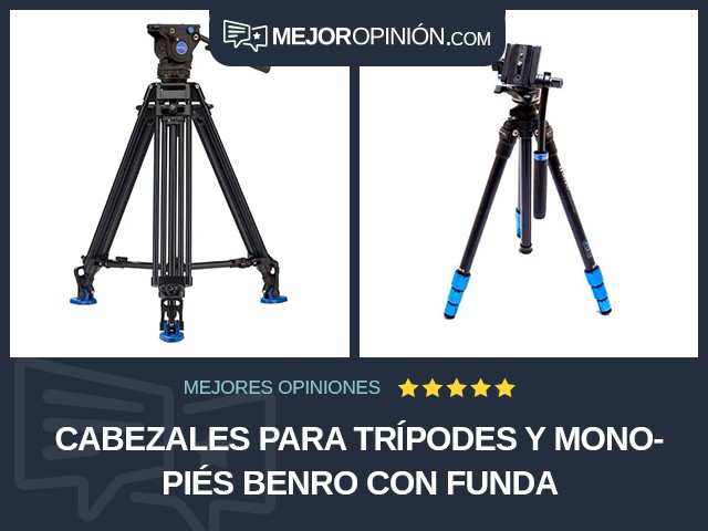 Cabezales para trípodes y monopiés BENRO Con funda