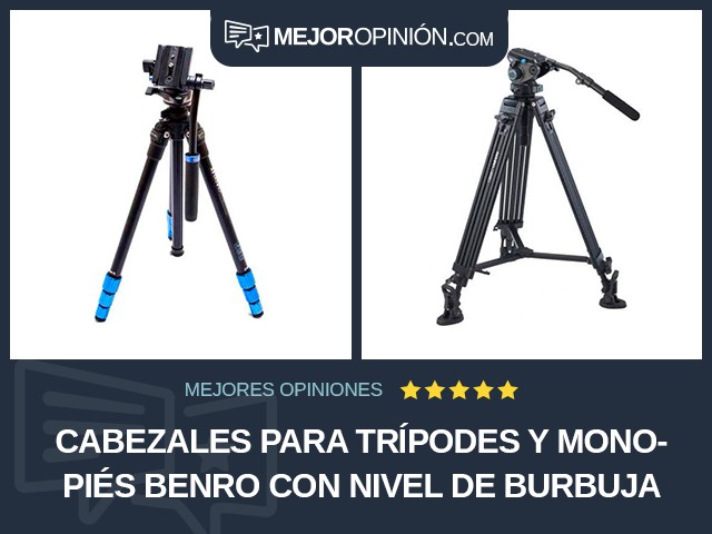 Cabezales para trípodes y monopiés BENRO Con nivel de burbuja