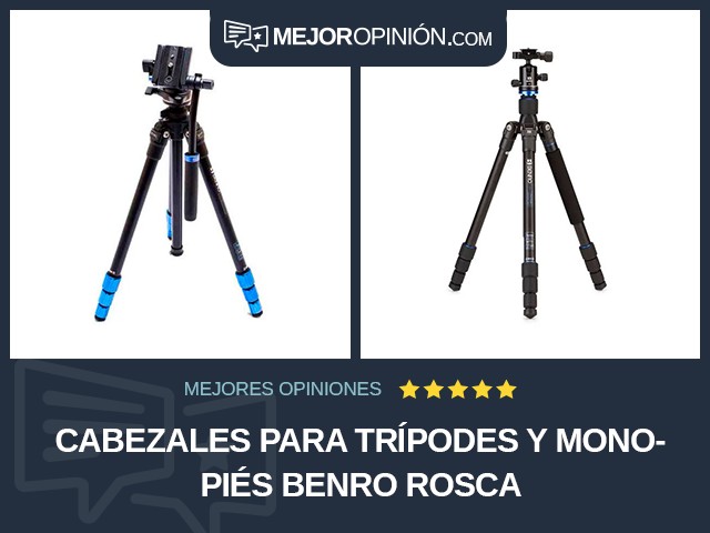 Cabezales para trípodes y monopiés BENRO Rosca