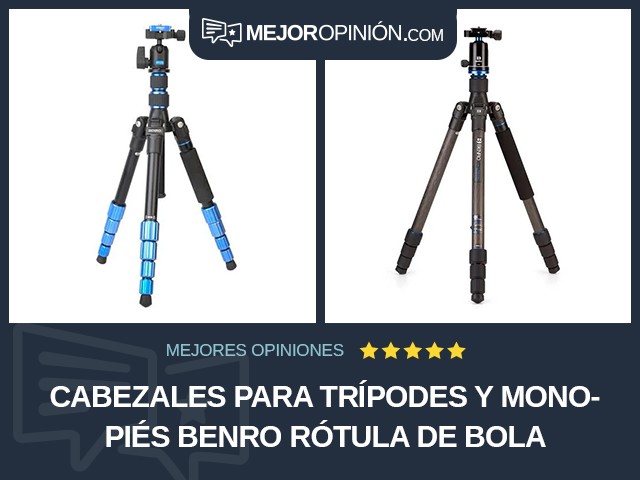 Cabezales para trípodes y monopiés BENRO Rótula de bola