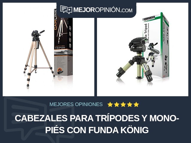 Cabezales para trípodes y monopiés Con funda König