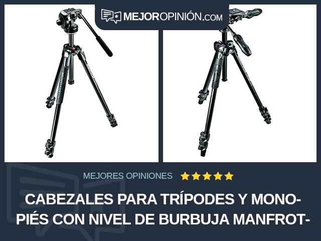 Cabezales para trípodes y monopiés Con nivel de burbuja Manfrotto