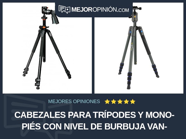 Cabezales para trípodes y monopiés Con nivel de burbuja Vanguard