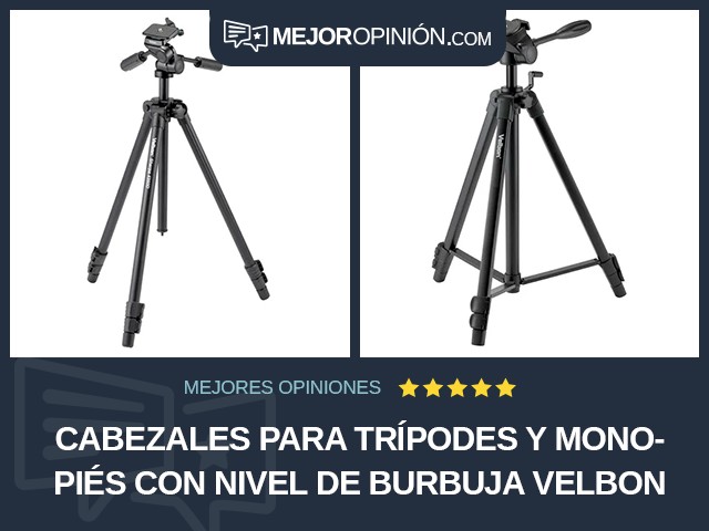 Cabezales para trípodes y monopiés Con nivel de burbuja Velbon