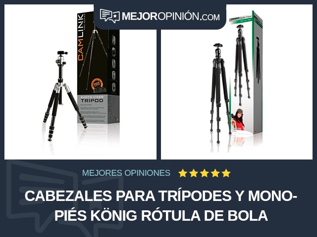 Cabezales para trípodes y monopiés König Rótula de bola