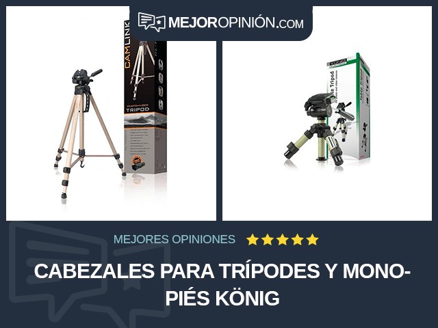 Cabezales para trípodes y monopiés König