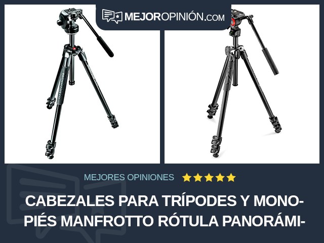 Cabezales para trípodes y monopiés Manfrotto Rótula panorámica