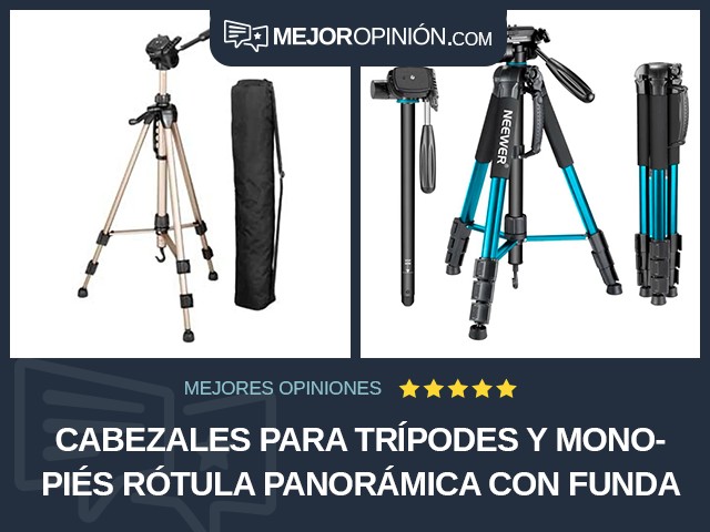 Cabezales para trípodes y monopiés Rótula panorámica Con funda