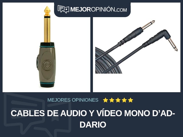 Cables de audio y vídeo Mono D'Addario