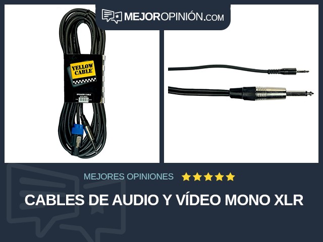 Cables de audio y vídeo Mono XLR