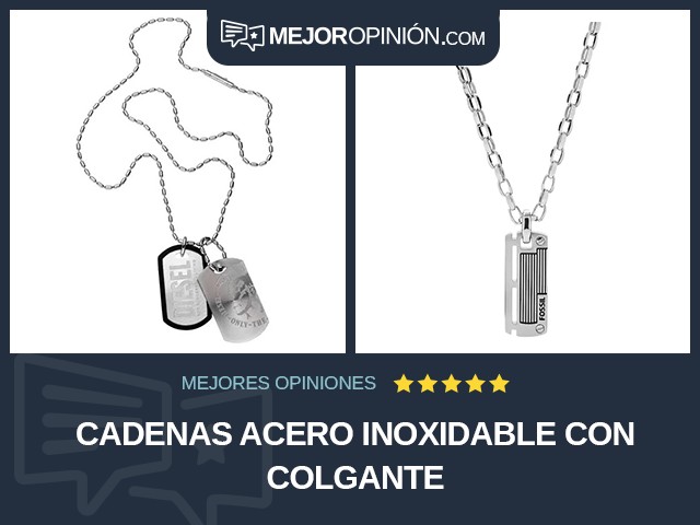 Cadenas Acero inoxidable Con colgante