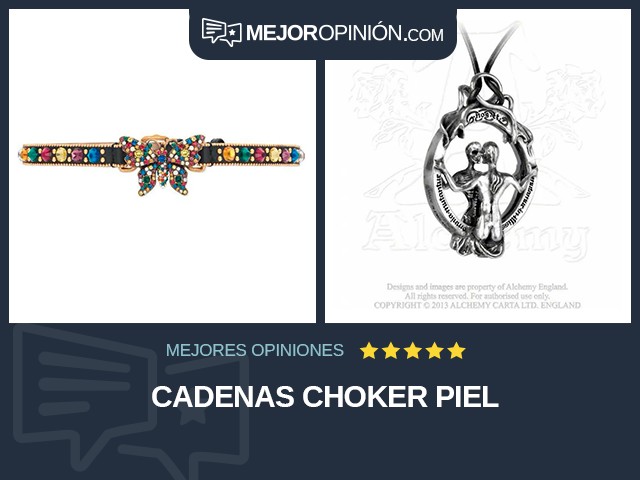 Cadenas Choker Piel