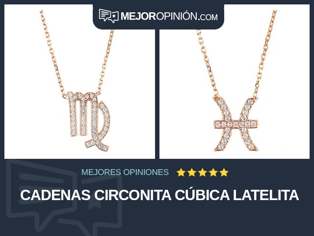 Cadenas Circonita cúbica Latelita