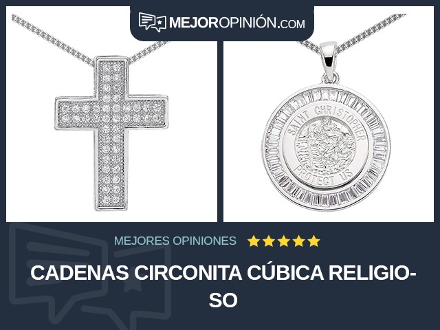 Cadenas Circonita cúbica Religioso