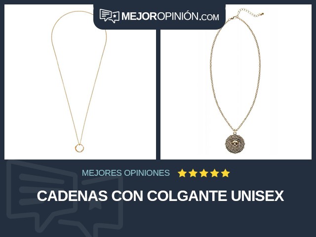 Cadenas Con colgante Unisex