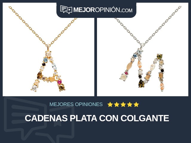 Cadenas Plata Con colgante