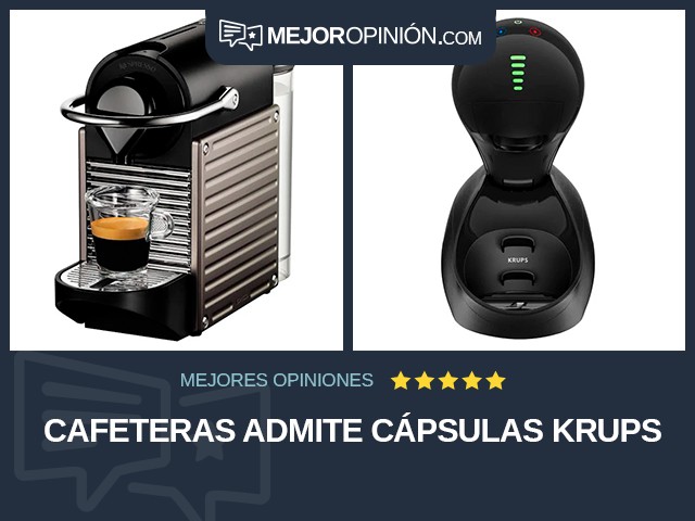 Cafeteras Admite cápsulas KRUPS