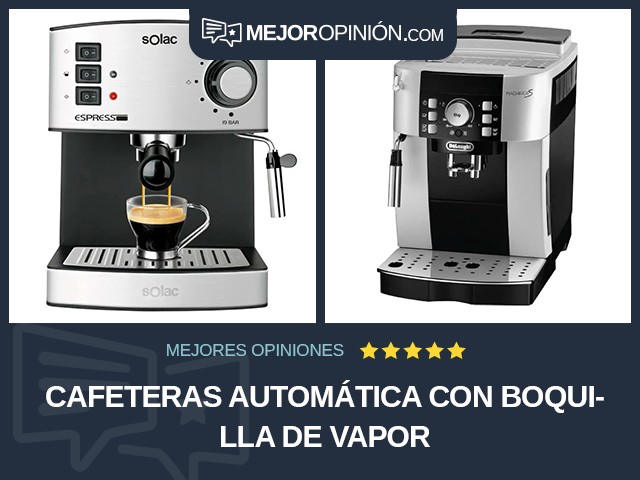 Cafeteras Automática Con boquilla de vapor