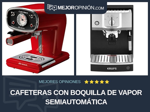 Cafeteras Con boquilla de vapor Semiautomática