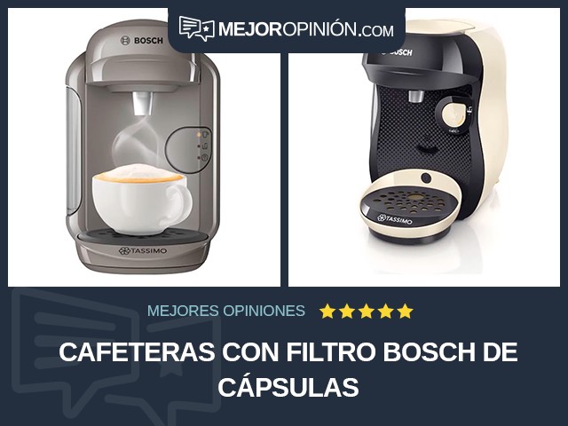 Cafeteras con filtro Bosch De cápsulas