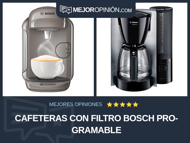 Cafeteras con filtro Bosch Programable