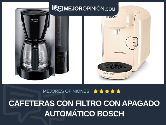 Cafeteras con filtro Con apagado automático Bosch