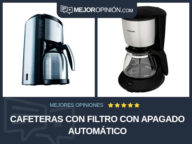 Cafeteras con filtro Con apagado automático