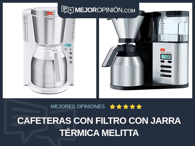 Cafeteras con filtro Con jarra térmica Melitta