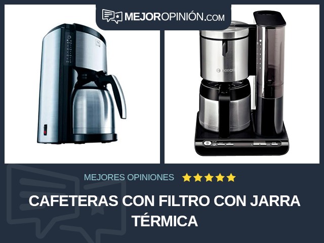 Cafeteras con filtro Con jarra térmica