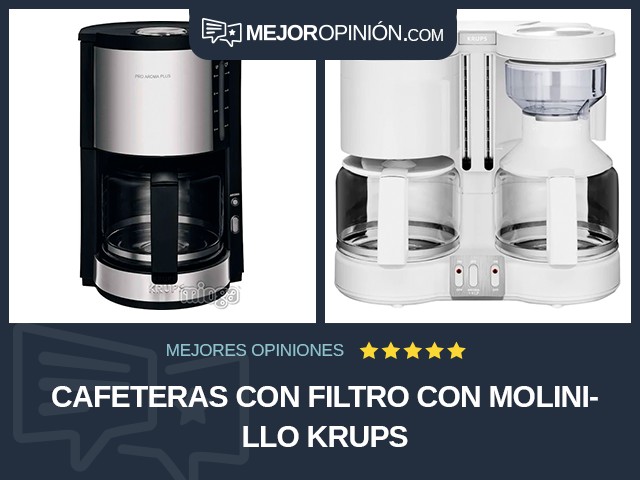 Cafeteras con filtro Con molinillo KRUPS