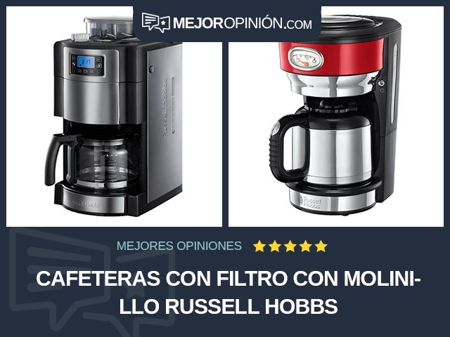 Cafeteras con filtro Con molinillo Russell Hobbs